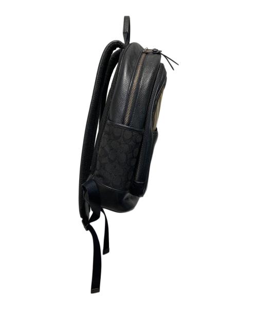 COACH（コーチ）COACH (コーチ) バックパック ブラック×ベージュの古着・服飾アイテム