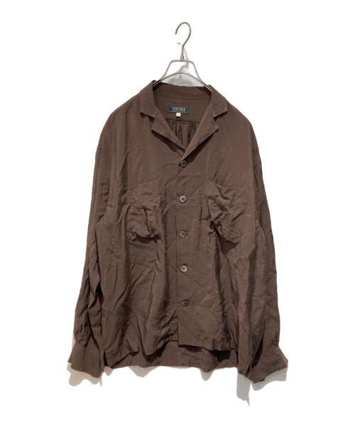verytage（ベリーテイジ）verytage (ベリーテイジ) ポプリンサックシャツ ブラウン サイズ:3の古着・服飾アイテム