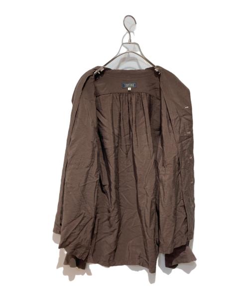 verytage（ベリーテイジ）verytage (ベリーテイジ) ポプリンサックシャツ ブラウン サイズ:3の古着・服飾アイテム