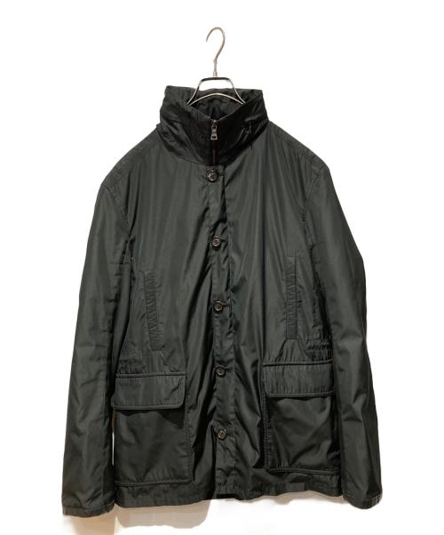 PRADA（プラダ）PRADA (プラダ) ナイロンフーデットジャケット ブラック サイズ:Mの古着・服飾アイテム