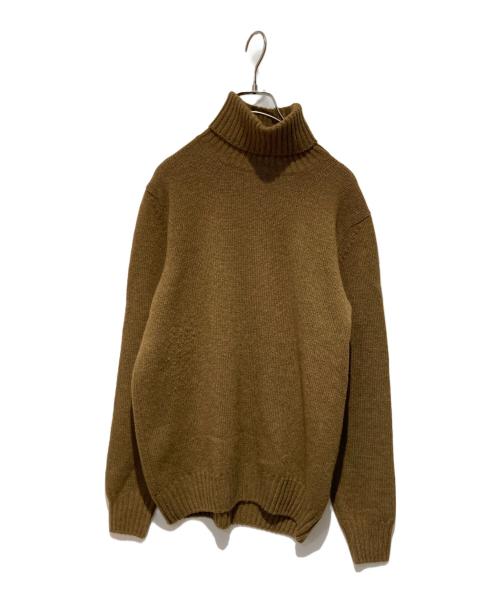 RING JACKET（リングジャケット）RING JACKET (リングジャケット) カシミヤ混タートルネックニット ブラウン サイズ:44の古着・服飾アイテム