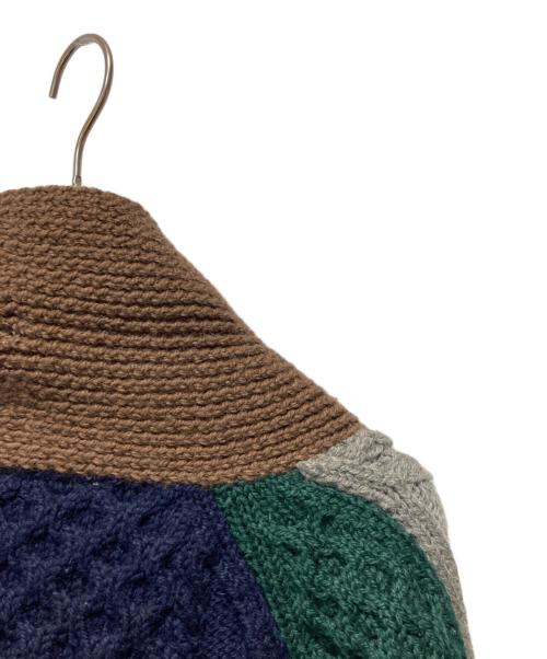 INVERALLAN（インバーアラン）INVERALLAN (インバーアラン) ショールカラーカーディガン イエロー×ネイビー サイズ:不明の古着・服飾アイテム