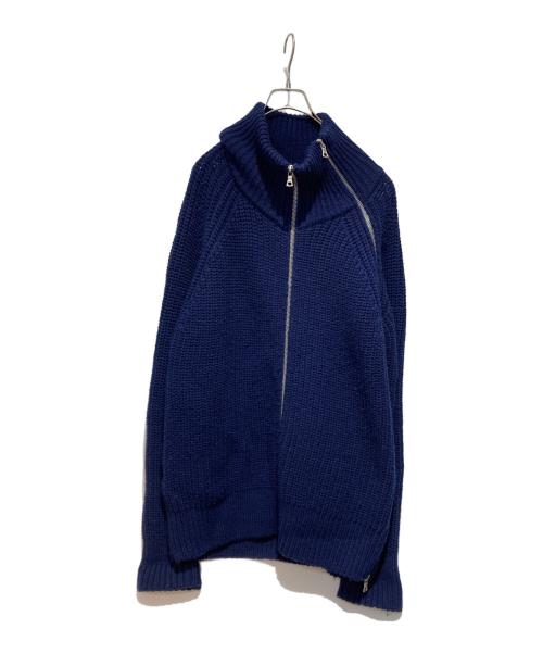 DRIES VAN NOTEN（ドリスヴァンノッテン）DRIES VAN NOTEN (ドリスヴァンノッテン) zipped sweater ネイビー サイズ:Sの古着・服飾アイテム