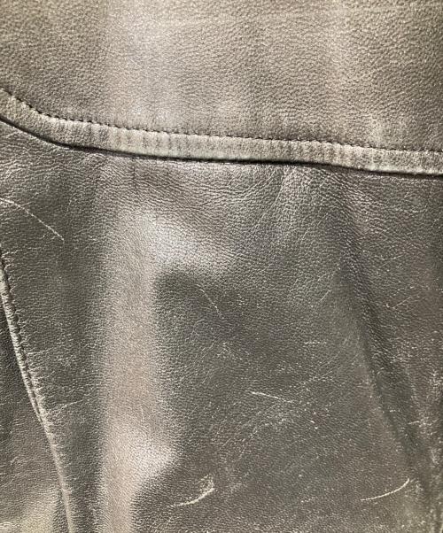 Eddie Bauer（エディーバウアー）Eddie Bauer (エディーバウアー) ダウンレザージャケット ブラック サイズ:XLの古着・服飾アイテム