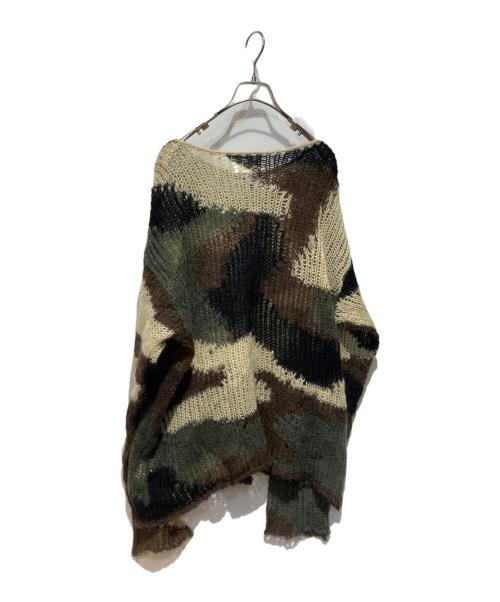 MAGIC STICK（マジックスティック）MAGIC STICK (マジックスティック) モヘヤ混ニット カーキ サイズ:Lの古着・服飾アイテム