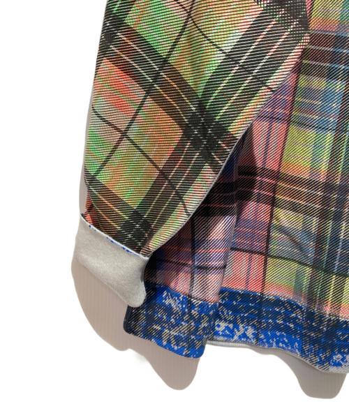 GEEK OUT STORE（ギーク アウト ストア）GEEK OUT STORE (ギーク アウト ストア) マルチカラーチェックプリントスウェット マルチカラー サイズ:Freeの古着・服飾アイテム