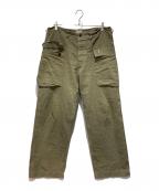 BUZZ RICKSON'Sバズリクソンズ）の古着「U.S. MARINE CORPS HERRINGBONE PANTS」｜カーキ