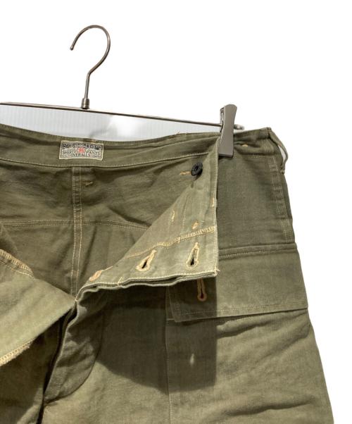 BUZZ RICKSON'S（バズリクソンズ）Buzz Rickson's (バズリクソンズ) U.S. MARINE CORPS HERRINGBONE PANTS カーキ サイズ:W36の古着・服飾アイテム