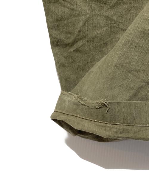 BUZZ RICKSON'S（バズリクソンズ）Buzz Rickson's (バズリクソンズ) U.S. MARINE CORPS HERRINGBONE PANTS カーキ サイズ:W36の古着・服飾アイテム