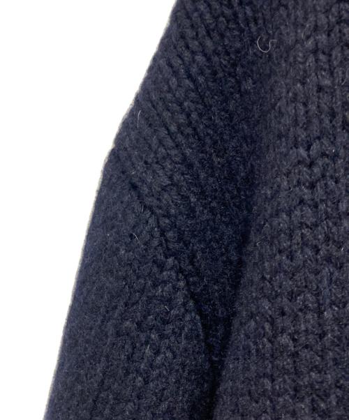 CHAPS RALPH LAUREN（チャップス ラルフローレン）CHAPS RALPH LAUREN (チャップス ラルフローレン) カウチンニットカーディガン ネイビー×グレー サイズ:Mの古着・服飾アイテム