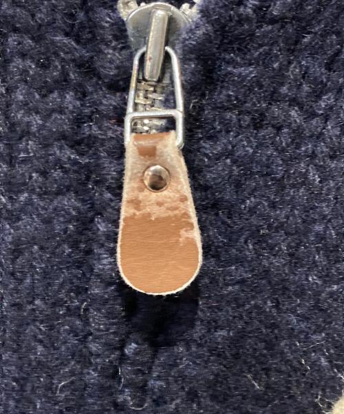 CHAPS RALPH LAUREN（チャップス ラルフローレン）CHAPS RALPH LAUREN (チャップス ラルフローレン) カウチンニットカーディガン ネイビー×グレー サイズ:Mの古着・服飾アイテム