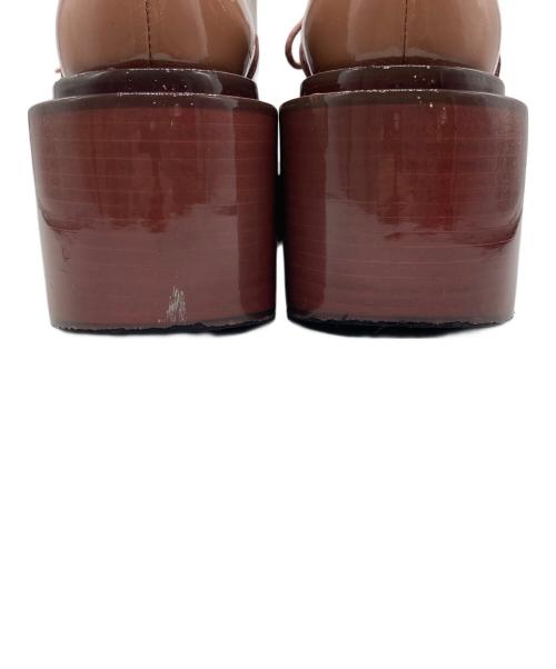 MM6 Maison Margiela（エムエムシックスメゾンマルジェラ）MM6 Maison Margiela (エムエムシックスメゾンマルジェラ) パテントボリュームソールシューズ ピンク サイズ:37の古着・服飾アイテム