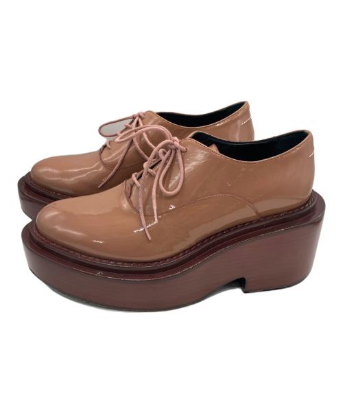 MM6 Maison Margiela（エムエムシックスメゾンマルジェラ）MM6 Maison Margiela (エムエムシックスメゾンマルジェラ) パテントボリュームソールシューズ ピンク サイズ:37の古着・服飾アイテム