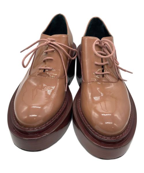 MM6 Maison Margiela（エムエムシックスメゾンマルジェラ）MM6 Maison Margiela (エムエムシックスメゾンマルジェラ) パテントボリュームソールシューズ ピンク サイズ:37の古着・服飾アイテム