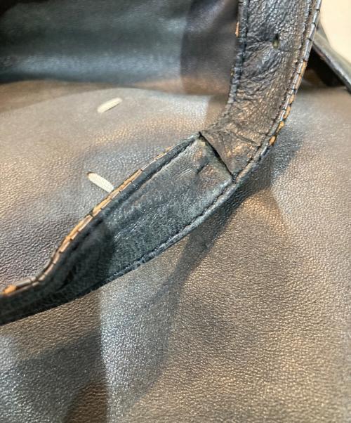 Maison Margiela（メゾンマルジェラ）Maison Margiela (メゾンマルジェラ) レザートートバッグ ブラックの古着・服飾アイテム