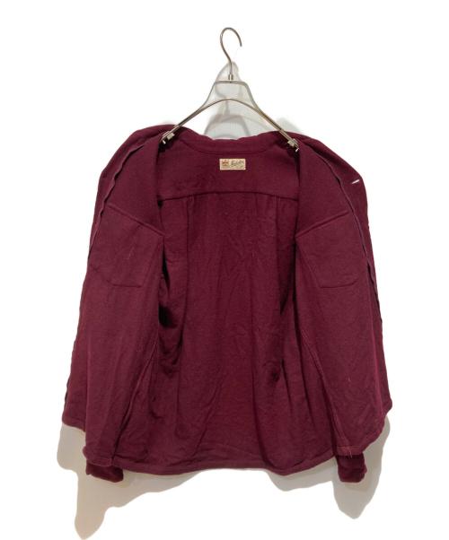 Manhattan（マンハッタン）Manhattan (マンハッタン) オープンカラーシャツ ボルドー サイズ:2の古着・服飾アイテム