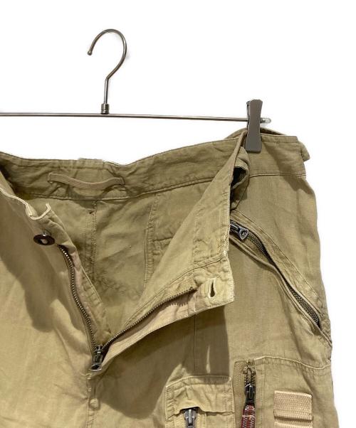 POLO RALPH LAUREN（ポロ・ラルフローレン）POLO RALPH LAUREN (ポロ・ラルフローレン) リネンパラシュートパンツ カーキ サイズ:W40の古着・服飾アイテム