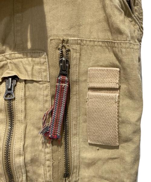 POLO RALPH LAUREN（ポロ・ラルフローレン）POLO RALPH LAUREN (ポロ・ラルフローレン) リネンパラシュートパンツ カーキ サイズ:W40の古着・服飾アイテム