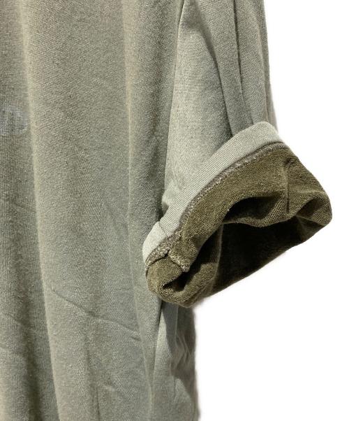 STONE ISLAND（ストーンアイランド）STONE ISLAND (ストーンアイランド) ロゴプリントTシャツ オリーブ サイズ:Ｌの古着・服飾アイテム