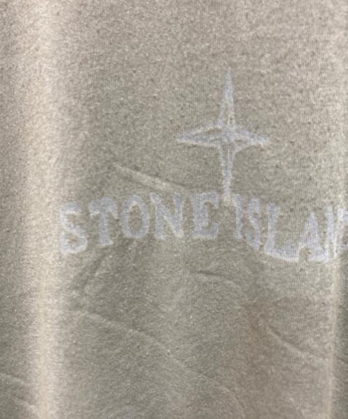 STONE ISLAND（ストーンアイランド）STONE ISLAND (ストーンアイランド) ロゴプリントTシャツ オリーブ サイズ:Ｌの古着・服飾アイテム