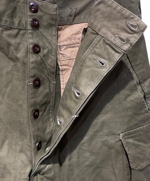 French Army（フランス軍）French Army (フレンチアーミー) M-47前期 カーゴパンツ オリーブ サイズ:2-7の古着・服飾アイテム