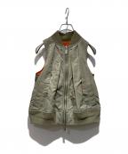 sacaiサカイ）の古着「Nylon Twill Vest」｜グリーン