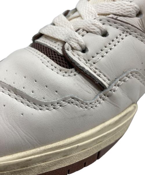 NEW BALANCE（ニューバランス）NEW BALANCE (ニューバランス) Aime Leon Dore (エメ レオン ドレ) コラボスニーカー ホワイト×ブラウン サイズ:26.5の古着・服飾アイテム