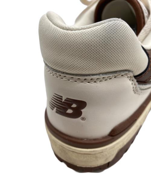 NEW BALANCE（ニューバランス）NEW BALANCE (ニューバランス) Aime Leon Dore (エメ レオン ドレ) コラボスニーカー ホワイト×ブラウン サイズ:26.5の古着・服飾アイテム