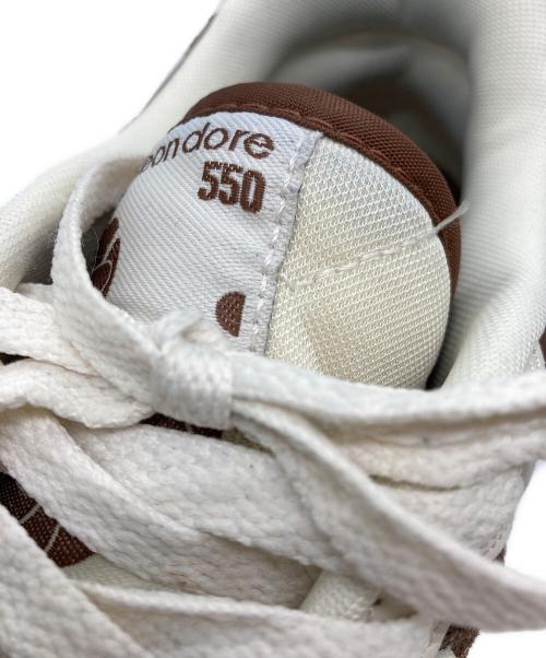 NEW BALANCE（ニューバランス）NEW BALANCE (ニューバランス) Aime Leon Dore (エメ レオン ドレ) コラボスニーカー ホワイト×ブラウン サイズ:26.5の古着・服飾アイテム