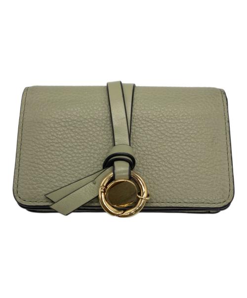 Chloe（クロエ）Chloe (クロエ) 2つ折り財布 グリーンの古着・服飾アイテム