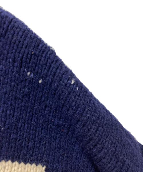 TheJ. Peterman Company（-）TheJ. Peterman Company (-) エクアドルニット ネイビー サイズ:Lの古着・服飾アイテム