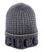 GUCCIグッチ）の古着「Wool Check Hat」｜グレー