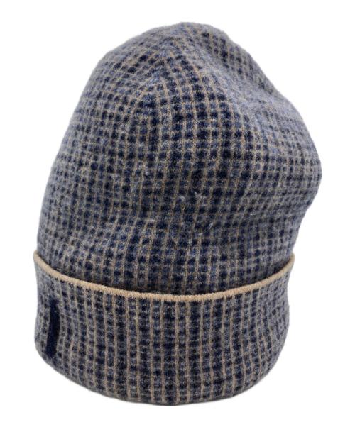GUCCI（グッチ）GUCCI (グッチ) Wool Check Hat グレー サイズ:Mの古着・服飾アイテム