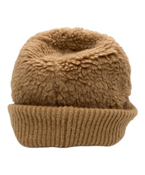 MaxMara（マックスマーラ）MaxMara (マックスマーラ) テディニットキャップ ブラウンの古着・服飾アイテム