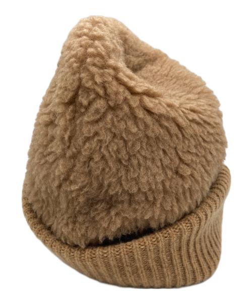 MaxMara（マックスマーラ）MaxMara (マックスマーラ) テディニットキャップ ブラウンの古着・服飾アイテム