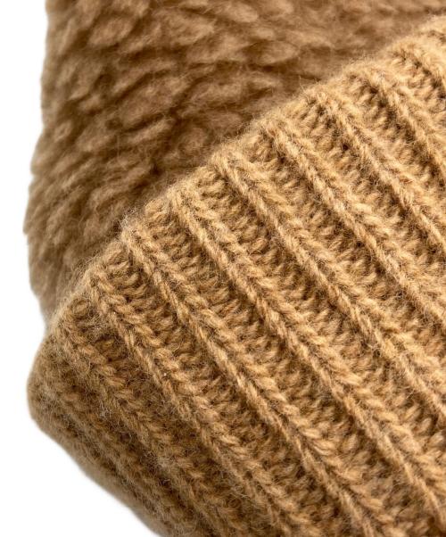 MaxMara（マックスマーラ）MaxMara (マックスマーラ) テディニットキャップ ブラウンの古着・服飾アイテム