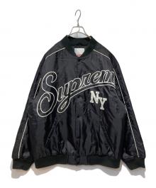 SUPREME（シュプリーム）の古着「Contrast Script Varsity Jacket」｜ブラック