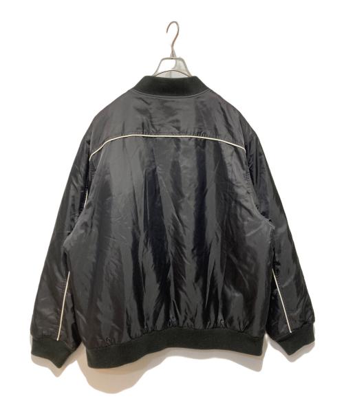 SUPREME（シュプリーム）Supreme (シュプリーム) Contrast Script Varsity Jacket ブラック サイズ:XLの古着・服飾アイテム