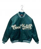 good hellerグッドヘラー）の古着「SATIN STADIUM JACKET」｜グリーン
