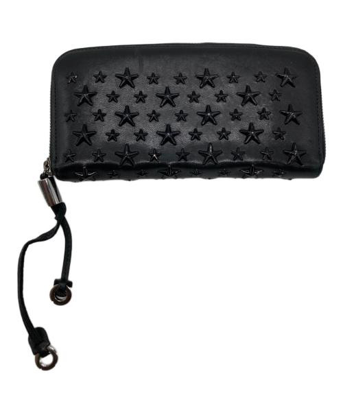 JIMMY CHOO（ジミーチュウ）JIMMY CHOO (ジミーチュウ) スタースタッズウォレット ブラックの古着・服飾アイテム