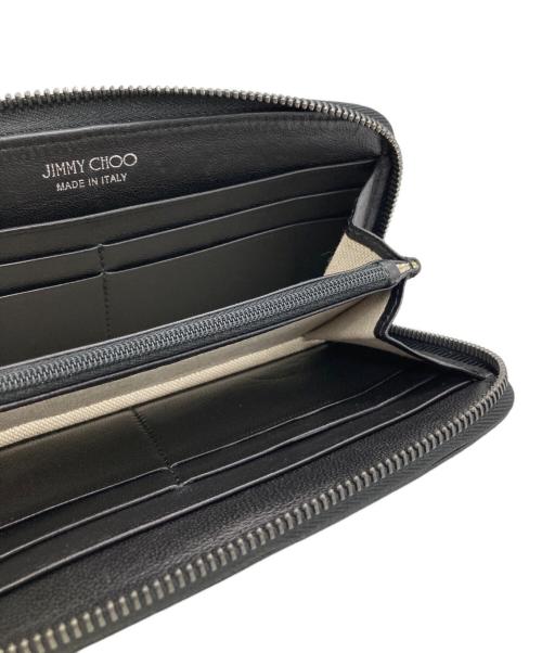 JIMMY CHOO（ジミーチュウ）JIMMY CHOO (ジミーチュウ) スタースタッズウォレット ブラックの古着・服飾アイテム