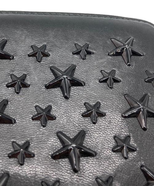 JIMMY CHOO（ジミーチュウ）JIMMY CHOO (ジミーチュウ) スタースタッズウォレット ブラックの古着・服飾アイテム