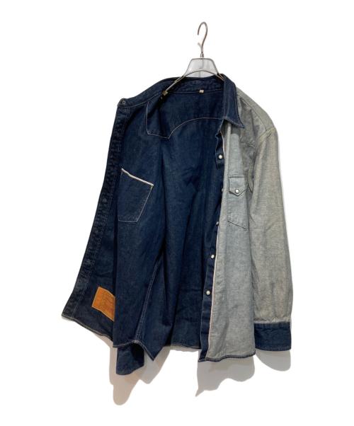 LEVI'S（リーバイス）LEVI'S (リーバイス) BEAMS (ビームス) Inside Out Western Shirt インディゴ サイズ:XLの古着・服飾アイテム