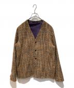 Needles sportswearニードルズスポーツウェア）の古着「薄手カーディガン」｜ベージュ