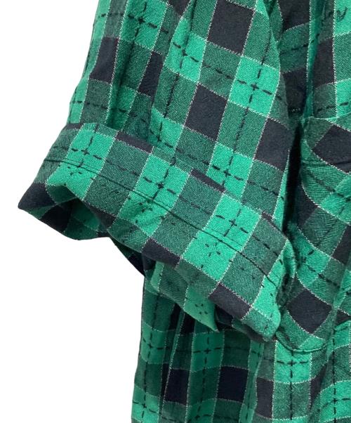 Hysteric Glamour（ヒステリックグラマー）Hysteric Glamour (ヒステリックグラマー) グリーンチェックシャツ グリーン サイズ:Mの古着・服飾アイテム