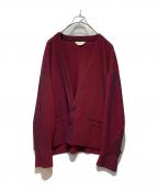 jiedaジエダ）の古着「RIPPLE CARDIGAN」｜レッド