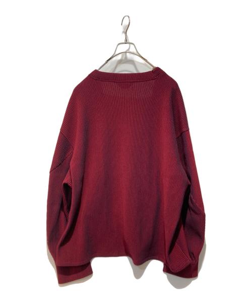 jieda（ジエダ）Jieda (ジエダ) RIPPLE CARDIGAN レッド サイズ:2の古着・服飾アイテム
