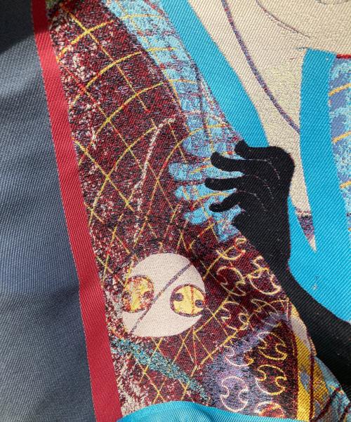 ISSEY MIYAKE（イッセイミヤケ）ISSEY MIYAKE (イッセイミヤケ) TADANORI YOKOO (タダノリヨコオ) コラボ グラフィック ジャケット ブルー サイズ:2の古着・服飾アイテム