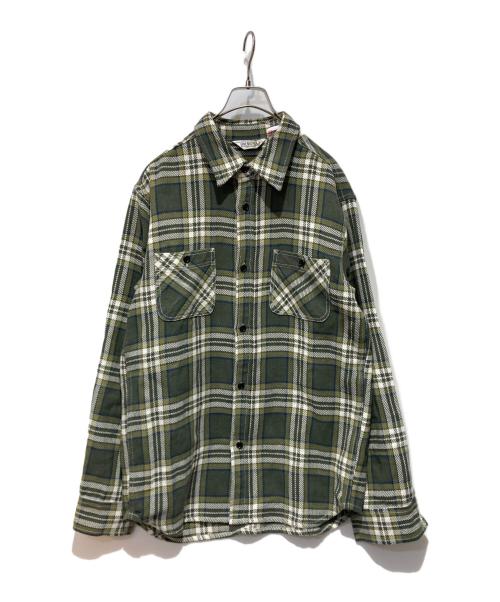 FIVE BROTHER（ファイブブラザー）FIVE BROTHER (ファイブブラザー) ヘビネルシャツ グリーン サイズ:Lの古着・服飾アイテム