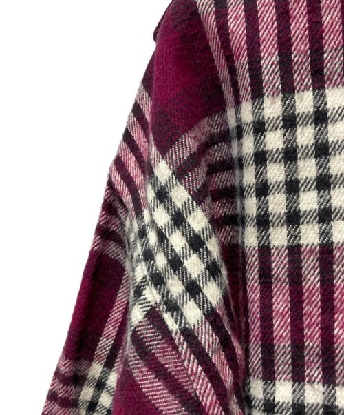 ST JOHN'S BAY（セントジョンズベイ）ST JOHN'S BAY (セントジョンズベイ) ヘビネルシャツ パープル×ホワイト サイズ: LT TALLの古着・服飾アイテム